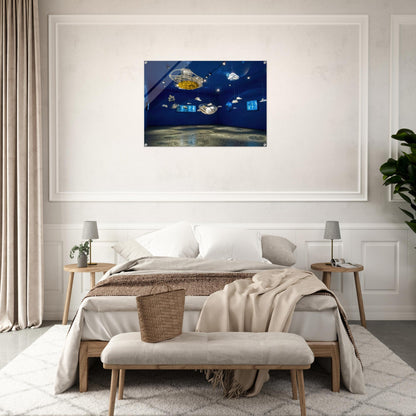 Hydrospatial Cities - 2009 - Gyula Kosice Acrylic Print - 70x100 cm / 28x40″ inches | Gyula Kosice Wall Art | Gyula Kosice Prints