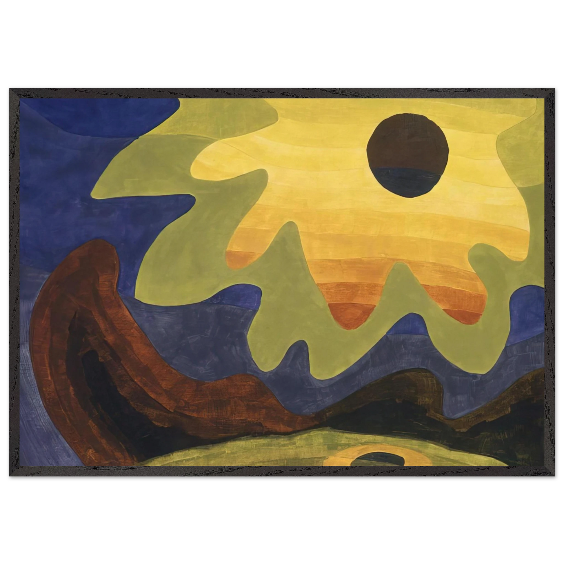 Sun - 1943 - Arthur Dove Framed Art Print – Black Wooden Frame - Default Title - -Framed Art Print