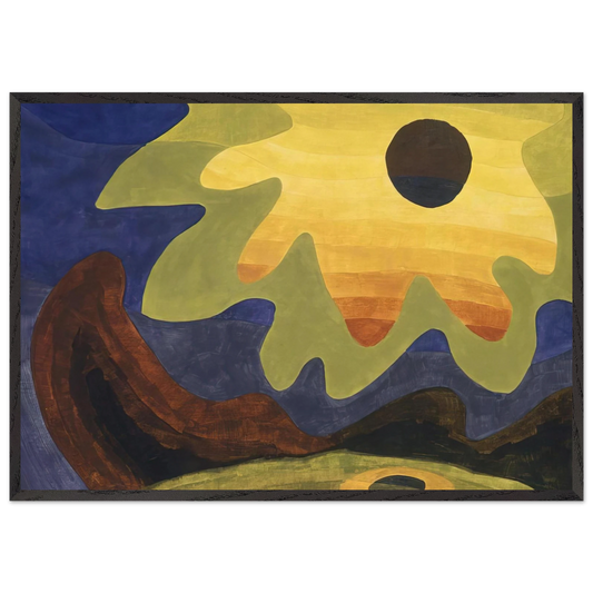 Sun - 1943 - Arthur Dove Framed Art Print – Black Wooden Frame - Default Title - -Framed Art Print