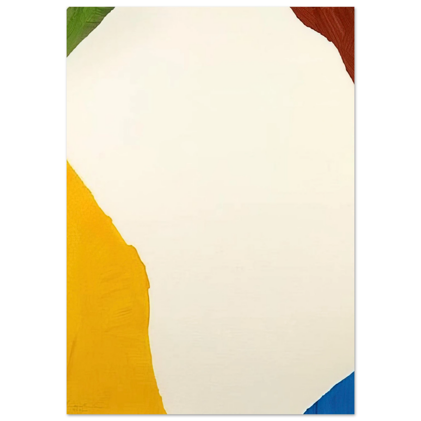 Helen Frankenthaler - Wind Directions - 1970 Wall art - 28x43  cm / XL (11x17 inches) - Premium Wooden Framed Poster With Fine Art Paper - Wood frame