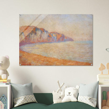 Cliff at Pourville in the Morning - claude monet Acrylic Print - 70x100 cm / 28x40″ inches