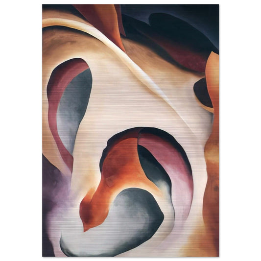 Leaf Motif 2 - Georgia O'Keeffe Brushed Aluminum Print - 70x100 cm / 28x40 inches | Georgia O'Keeffe Aluminum Print | Georgia O'Keeffe Prints