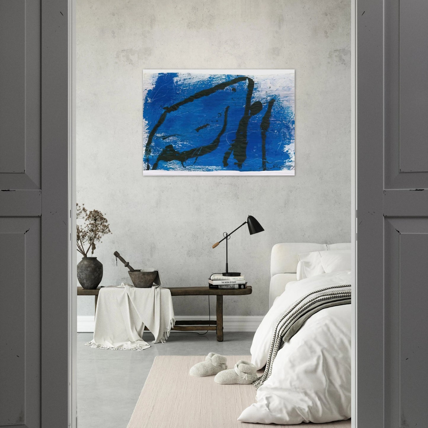 G-7 - 1987 - Emil Schumacher Brushed Aluminum Print - 70x100 cm / 28x40 inches | Emil Schumacher Aluminum Print | Emil Schumacher Prints