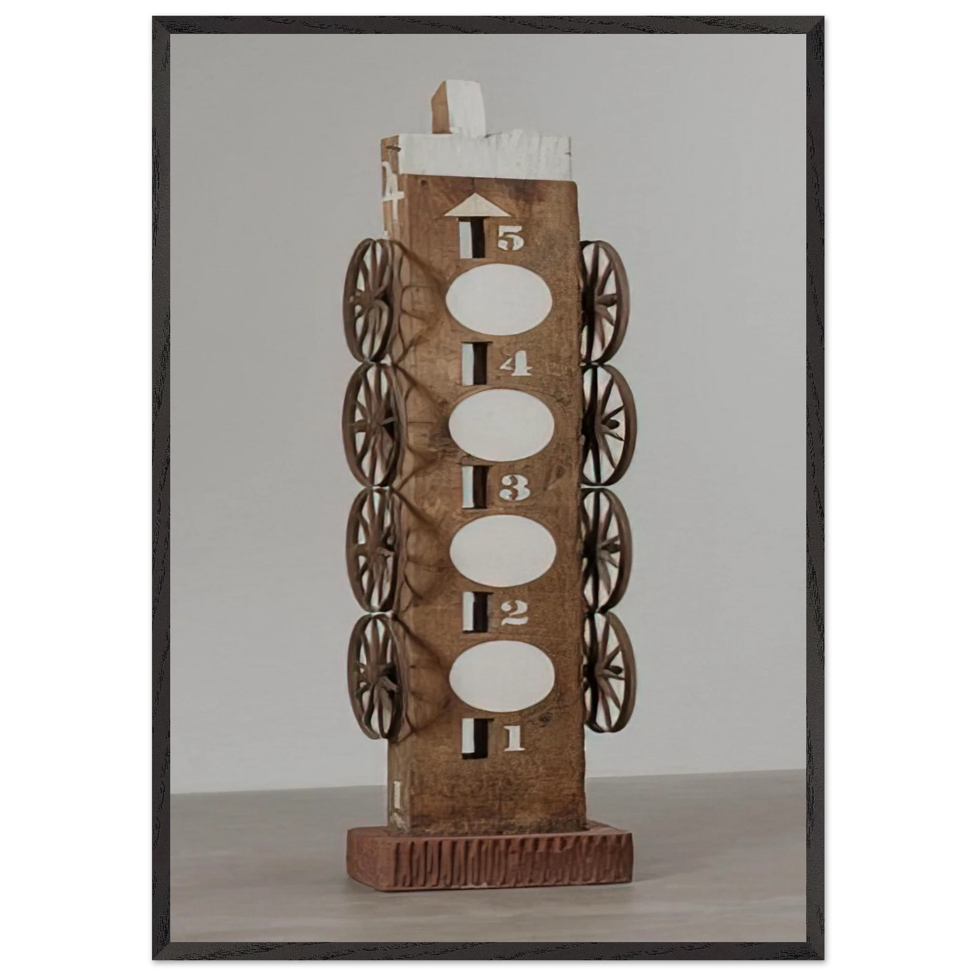 Moon - Robert Indiana Framed Art Print – Black Wooden Frame - Default Title - -Framed Art Print