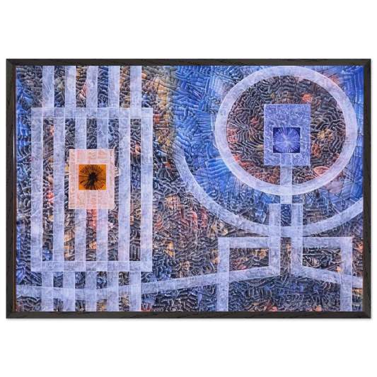 Exile - 1974 - Jimmy Ernst Framed Art Print – Black Wooden Frame - Default Title - -Framed Art Print