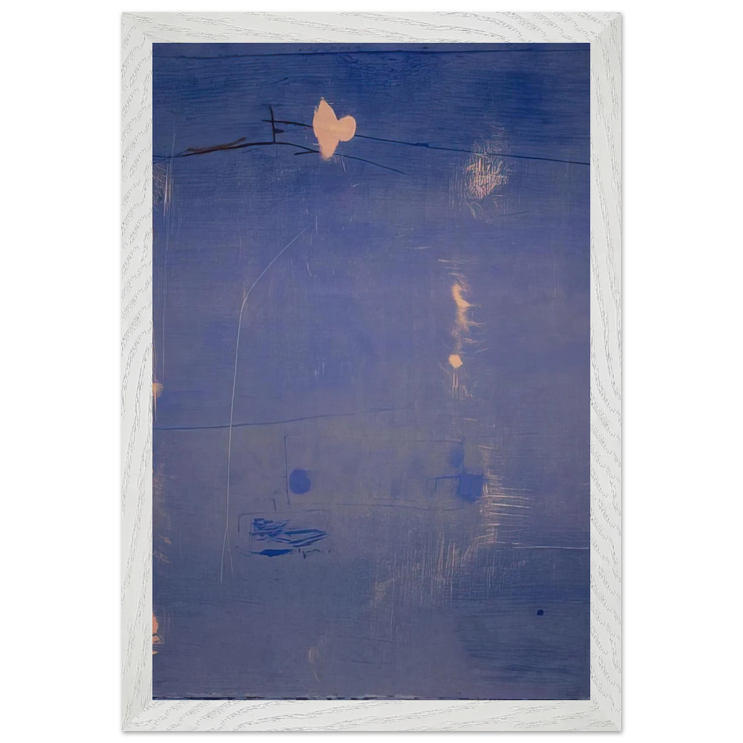 Helen Frankenthaler - Cameo - 1980 Wall art - 60x80 cm / 24x32 inches - Premium Wooden Framed Poster With Fine Art Paper - Black frame