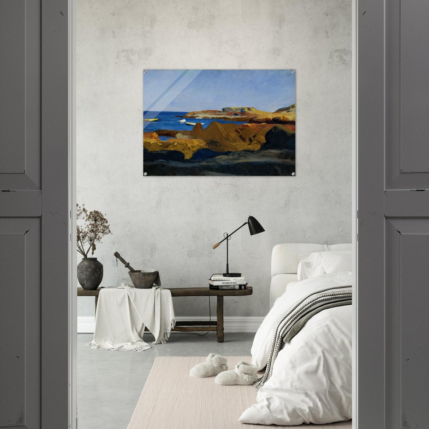 Cove at Ogunquit - Edward Hopper Acrylic Print - 70x100 cm / 28x40″ inches | Edward Hopper Wall Art | Edward Hopper Prints