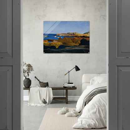 Cove at Ogunquit - Edward Hopper Acrylic Print - 70x100 cm / 28x40″ inches | Edward Hopper Wall Art | Edward Hopper Prints