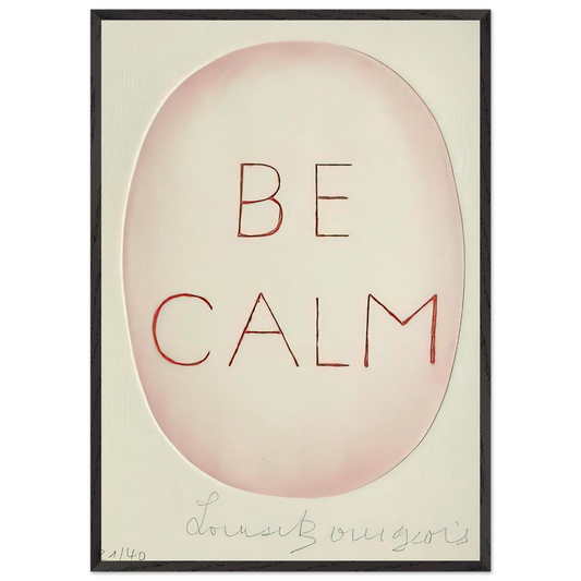 BE CALME OCTOBER 1ST 31ST - Louise Bourgeois Framed Art Print – Black Wooden Frame - Default Title - -Framed Art Print