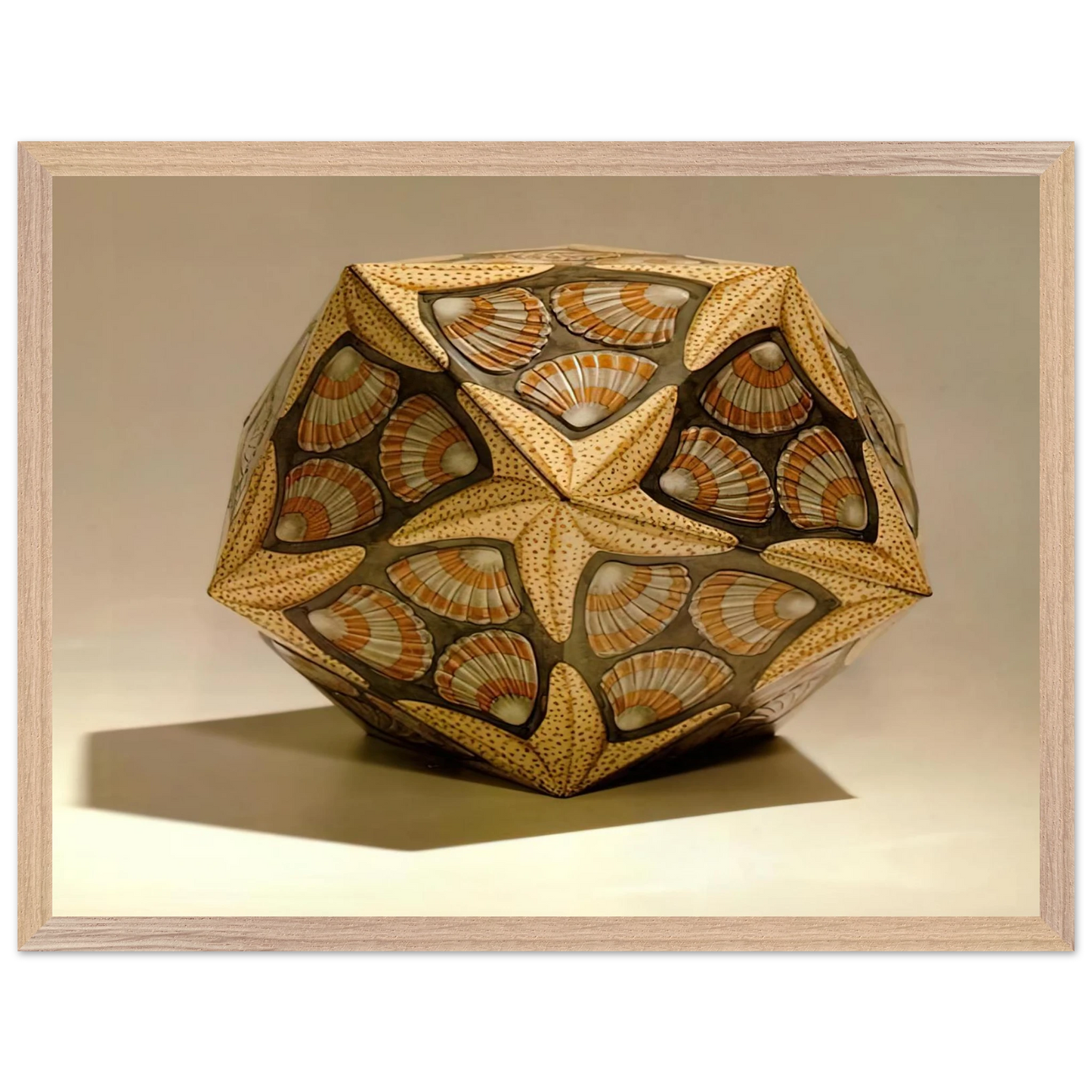 MC Escher - VERBLIFE TIN Wall Art - 30x40 cm / 12x16 inches - Premium Wooden Framed Poster With Fine Art Paper - Black frame