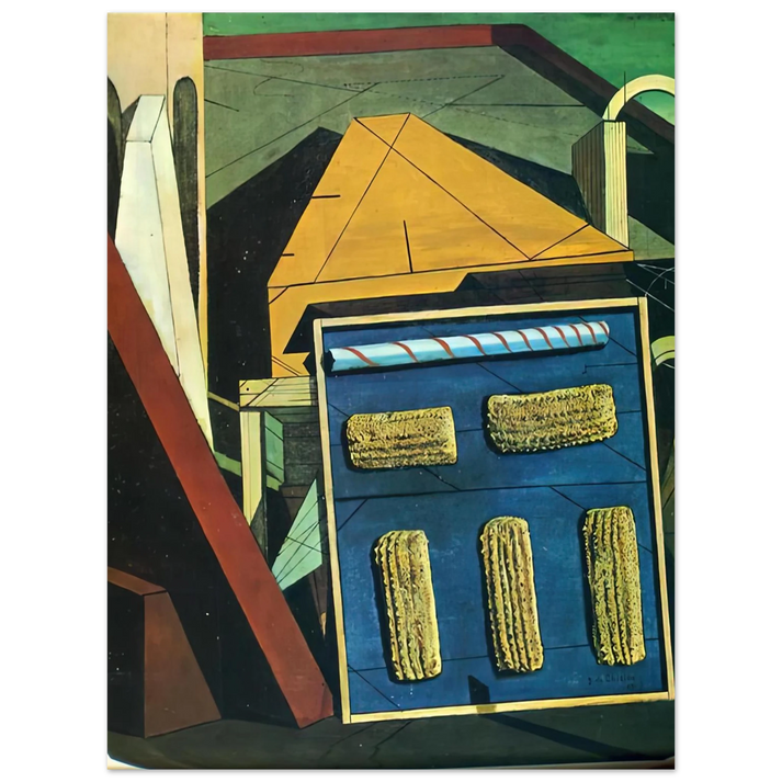 Giorgio de Chirico - THE GENTLE AFTERNOON 1916  75x100 cm / 30x40inches Fine Art Poster