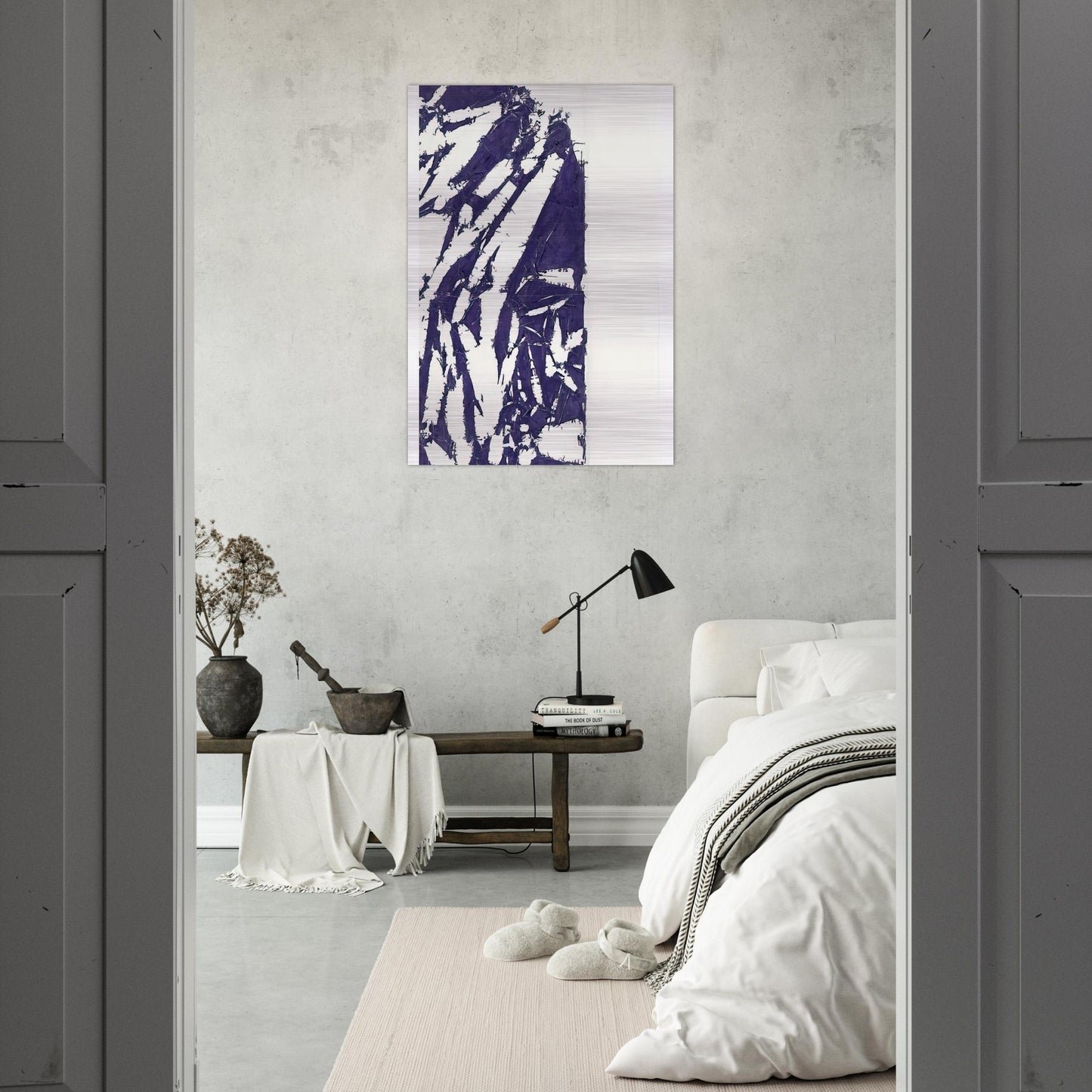 Laissée - 1995 - Simon Hantai Brushed Aluminum Print - 70x100 cm / 28x40 inches | Simon Hantai Aluminum Print | Simon Hantai Prints