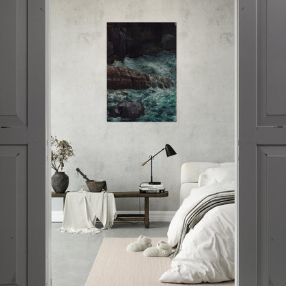 MAINE COAST - Ivan Albright Brushed Aluminum Print - 70x100 cm / 28x40 inches | Ivan Albright Aluminum Print | Ivan Albright Prints