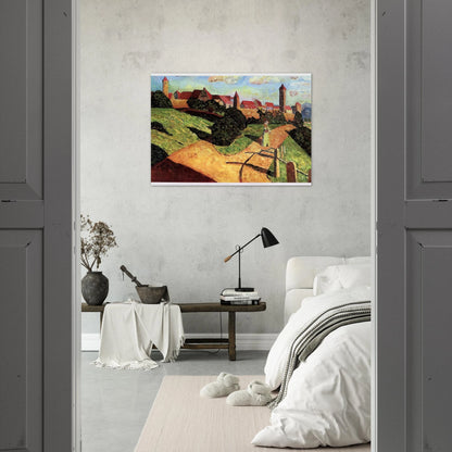 OLD TOWN II 1902 - Wassily Kandinsky Brushed Aluminum Print - 70x100 cm / 28x40 inches | Wassily Kandinsky Aluminum Print | Wassily Kandinsky Prints