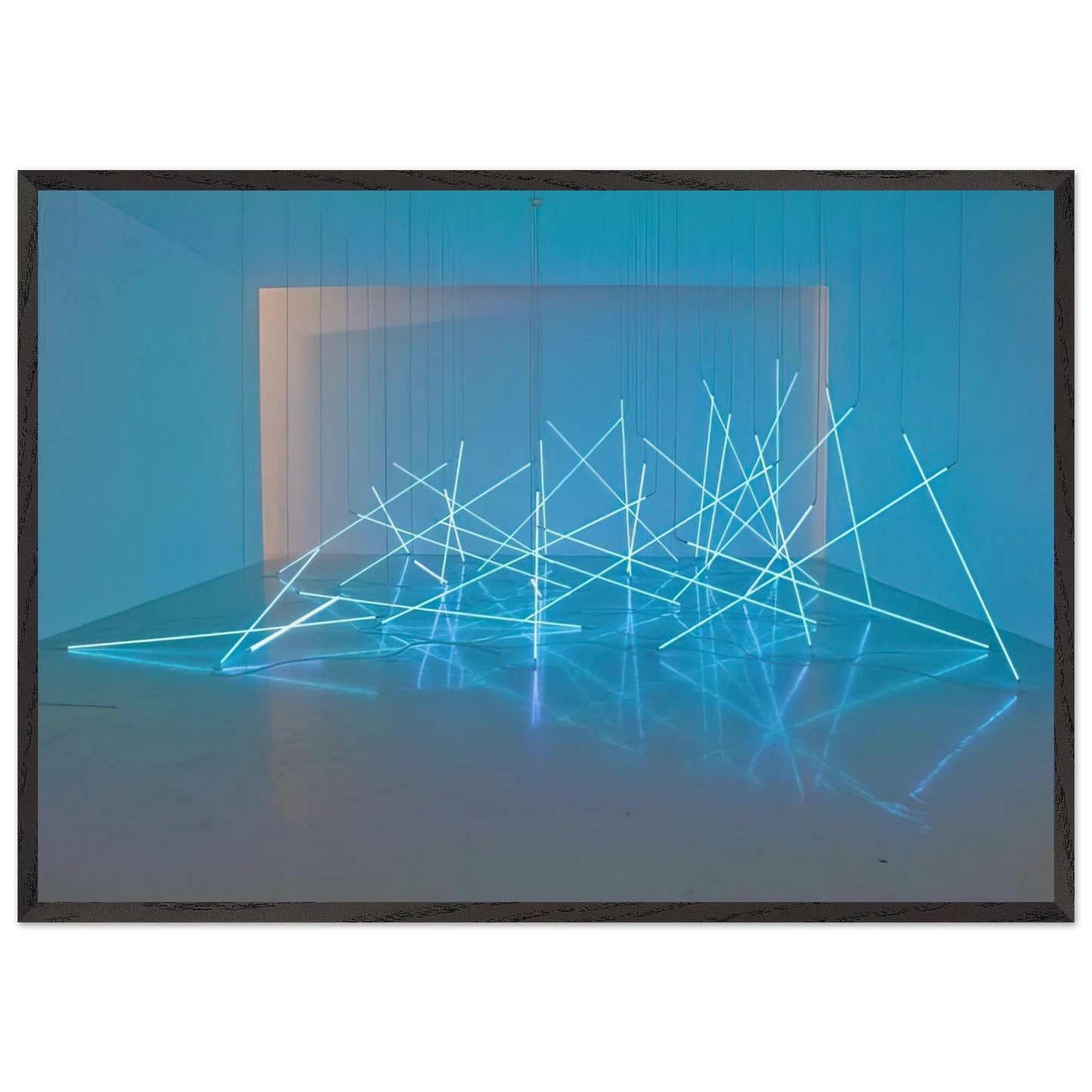 Avalanche - 1996 - Francois Morellet Framed Art Print – Black Wooden Frame - Default Title - -Framed Art Print
