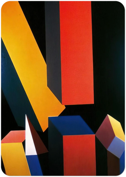 Byzantium - Hard Edge Painting By Miriam Schapiro Pack of 10 Post Cards | Miriam Schapiro Post Cards | A6 (10.5 x 14.8 cm) - 4.1 x 5.8 inches