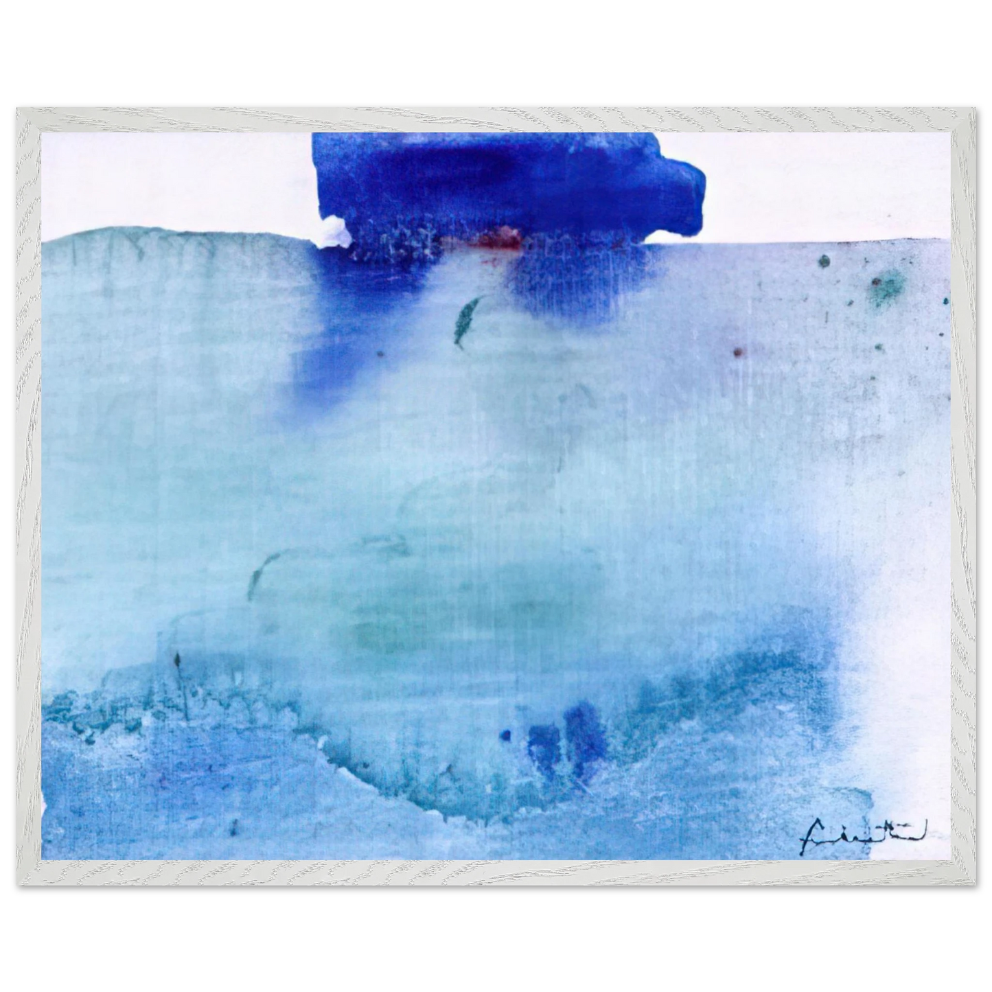 Helen Frankenthaler - Untitled - 1982 Wall art - A3 (29.7 x 42  cm) - Premium Wooden Framed Poster With Fine Art Paper - Black frame