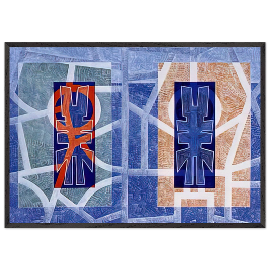 Oracle - 1971 - Jimmy Ernst Framed Art Print – Black Wooden Frame - Default Title - -Framed Art Print