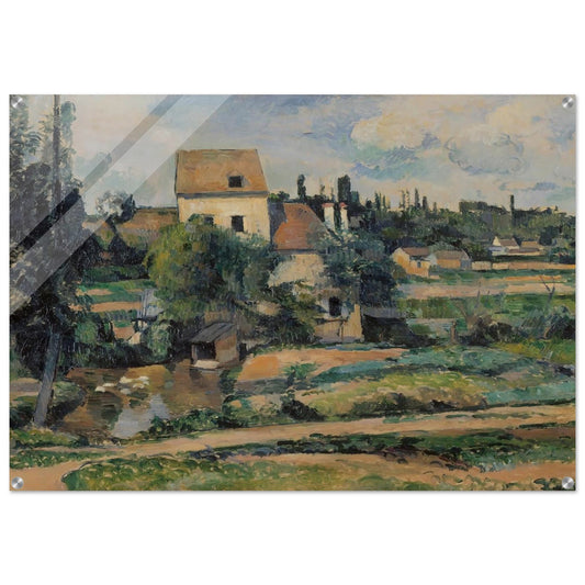 Moulin de la Couleuvre at Pontoise - Paul Cézanne Acrylic Print - 70x100 cm / 28x40″ inches