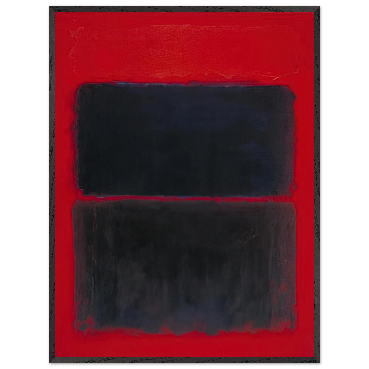 Mark Rothko - Light Red Over Black - 1957 Wall Art - 60x80 cm / 24x32 inches - Fine Art Poster - -