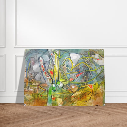 ATLAS DE MEDICATION - Roberto Matta Acrylic Print - 70x100 cm / 28x40″ inches | Roberto Matta Wall Art | Roberto Matta Prints