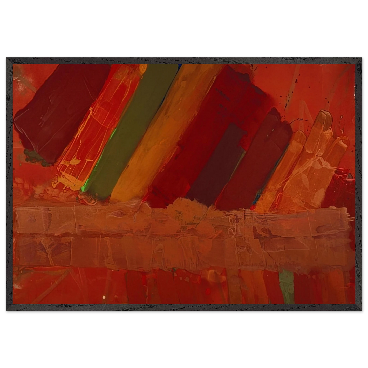 Seneca - 1979 - Albert Irvin Framed Art Print – Black Wooden Frame - Default Title - -Framed Art Print