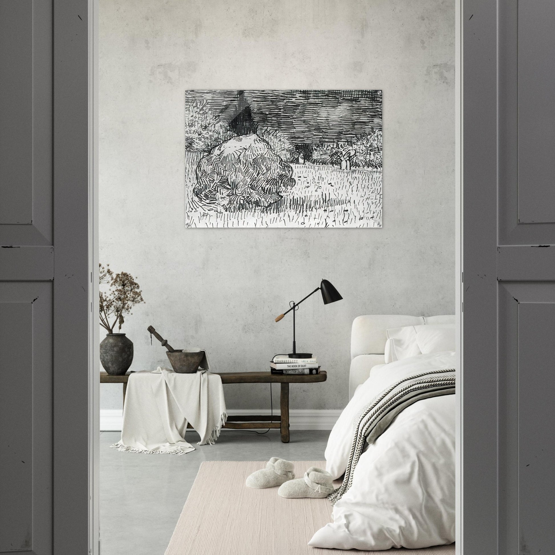 Bush in the Park at Arles - Vincent van Gogh Acrylic Print - 70x100 cm / 28x40″ inches