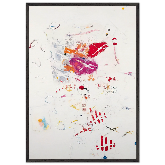 UNTITLED 1 N1 - Alighiero Boetti Framed Art Print – Black Wooden Frame - Default Title - -Framed Art Print