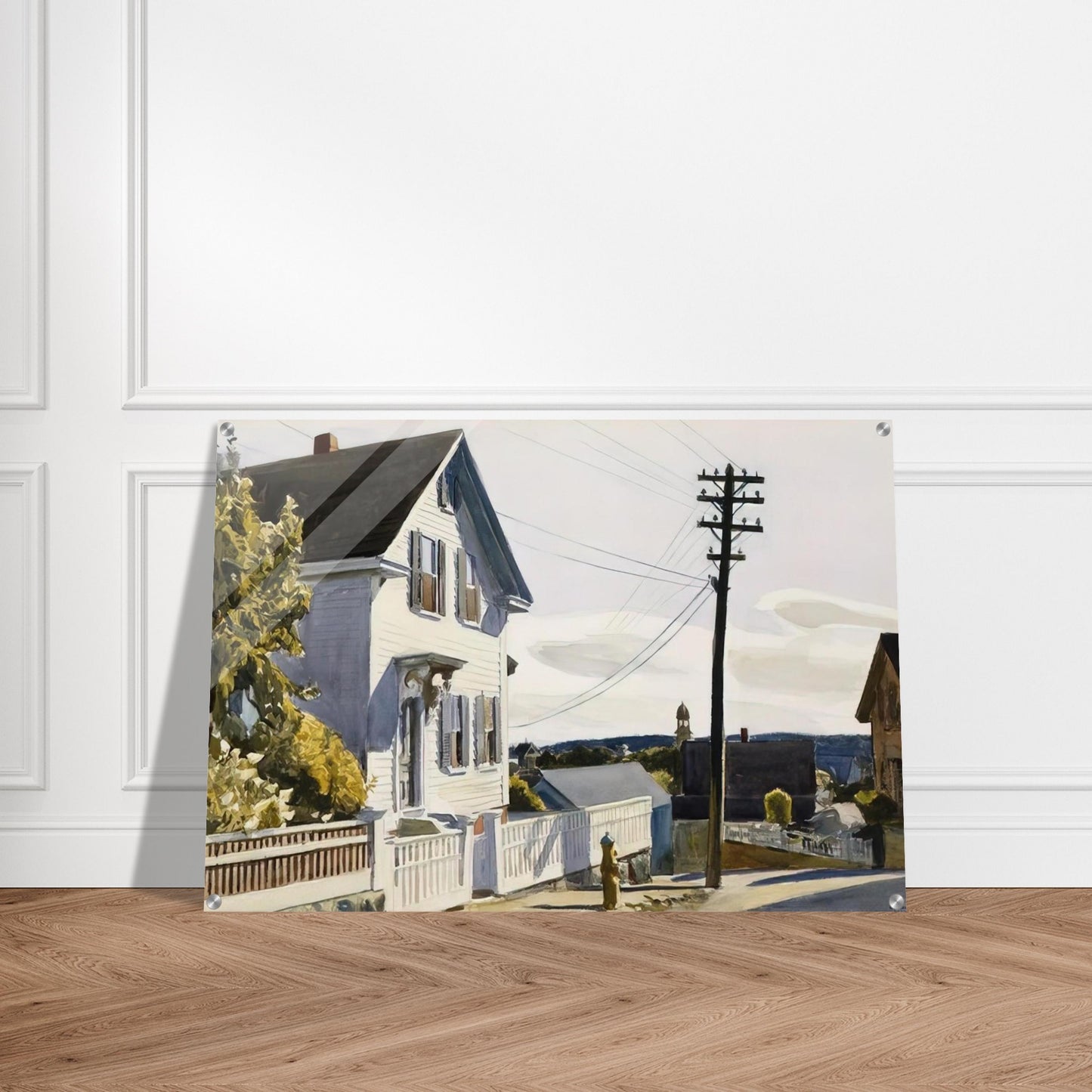 Adam s House - Edward Hopper Acrylic Print - 70x100 cm / 28x40″ inches | Edward Hopper Wall Art | Edward Hopper Prints