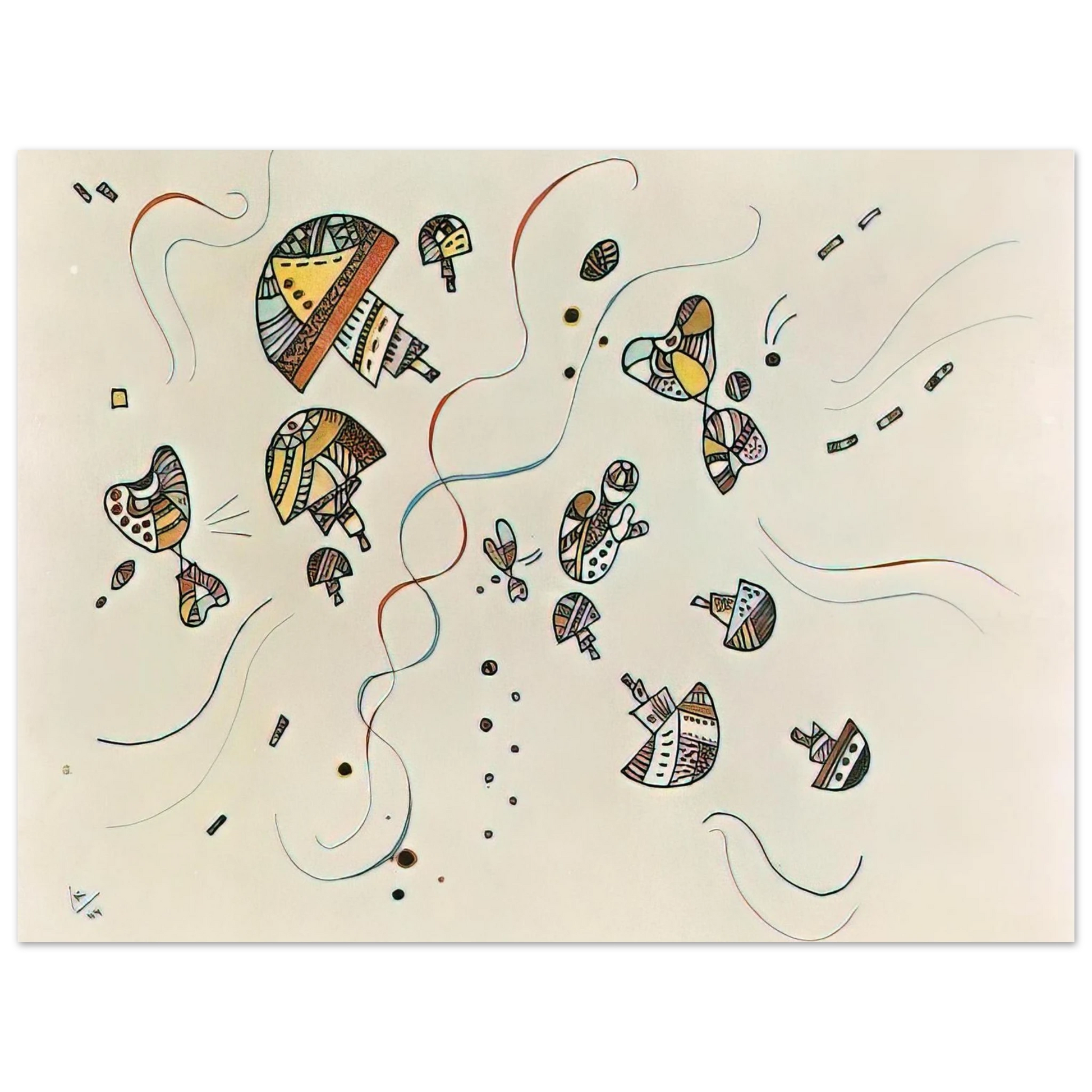 Wassily Kandinsky - LAST WATERCOLOUR 1944 Fine Art Poster - Default Title