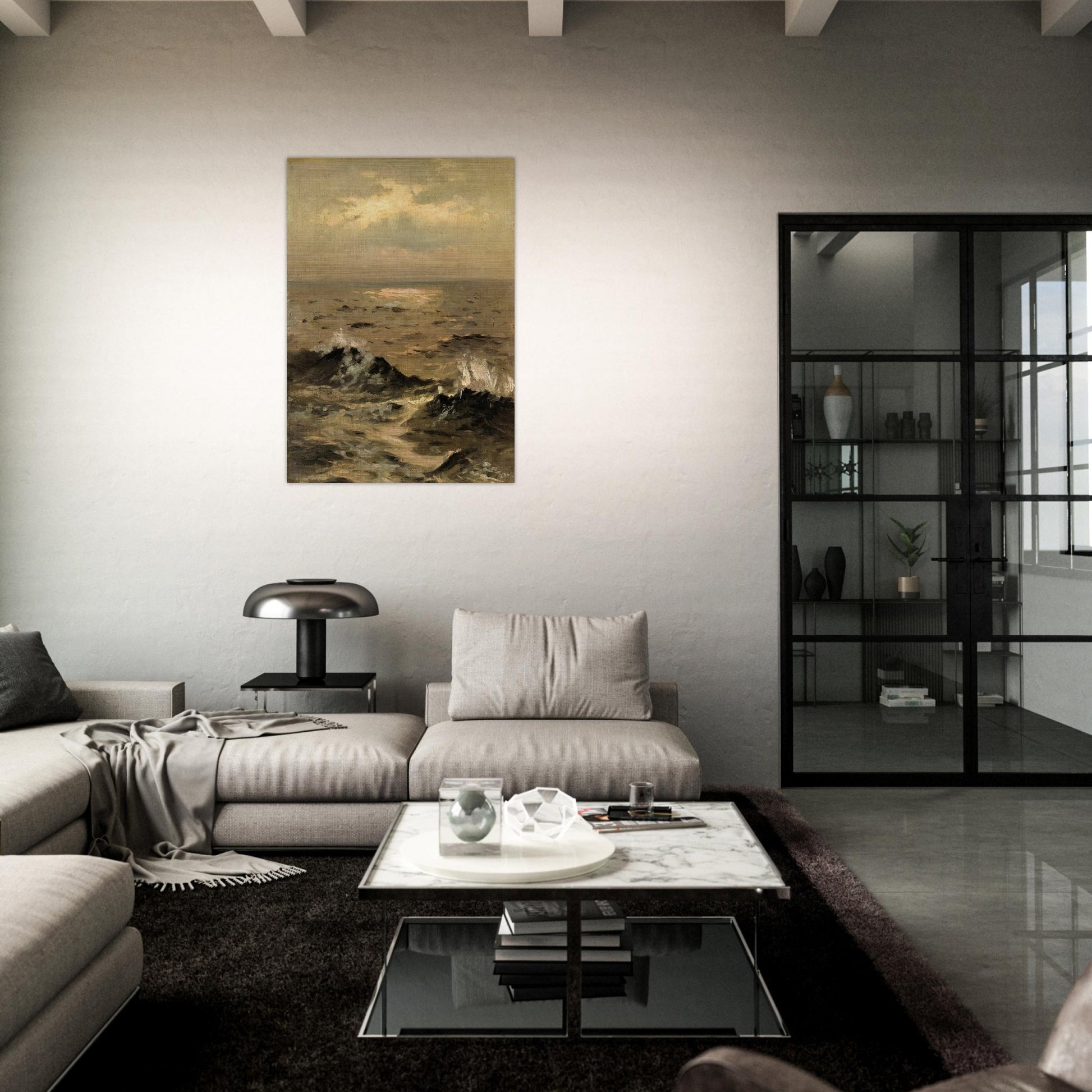 Seascape - John Singer Sargent Brushed Aluminum Print - 70x100 cm / 28x40 inches | John Singer Sargent Aluminum Print | John Singer Sargent Prints