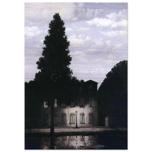 THE EMPIRE OF LIGHTS 1954 - Rene Magritte Brushed Aluminum Print - 70x100 cm / 28x40 inches | Rene Magritte Aluminum Print | Rene Magritte Prints