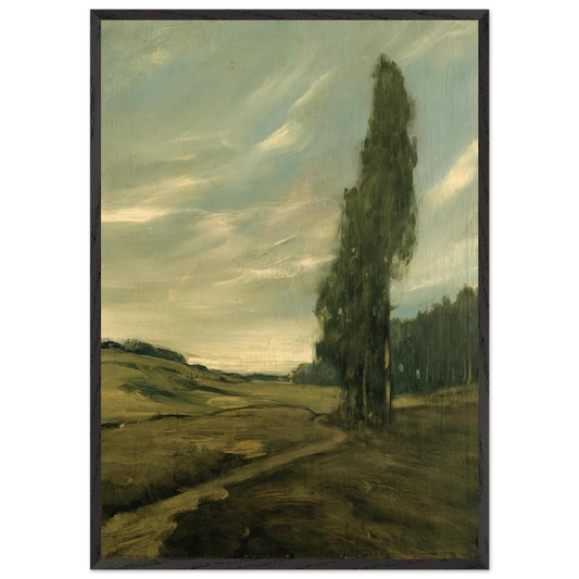 Contra Costa Landscape - Tonalism - Xavier Martinez Framed Art Print – Black Wooden Frame - Default Title - -Framed Art Print