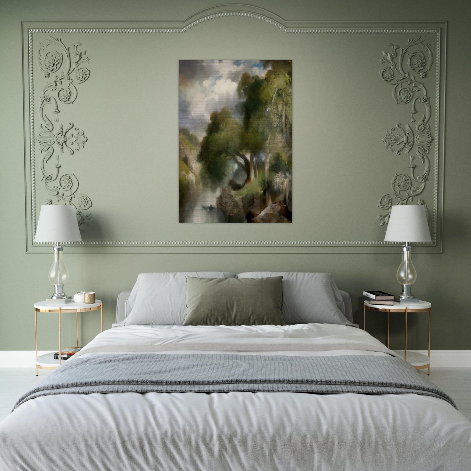 California Landscape - Thomas Moran Brushed Aluminum Print - 70x100 cm / 28x40 inches | Thomas Moran Aluminum Print | Thomas Moran Prints