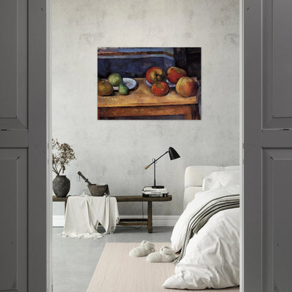 Still Life Apples and Pears - Paul Cézanne Brushed Aluminum Print - 70x100 cm / 28x40 inches | Paul Cézanne Aluminum Print | Paul Cézanne Prints