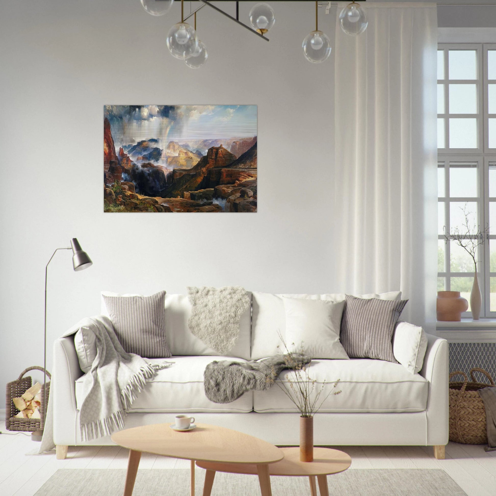 The Chasm of the Colorado - Thomas Moran Brushed Aluminum Print - 70x100 cm / 28x40 inches | Thomas Moran Aluminum Print | Thomas Moran Prints