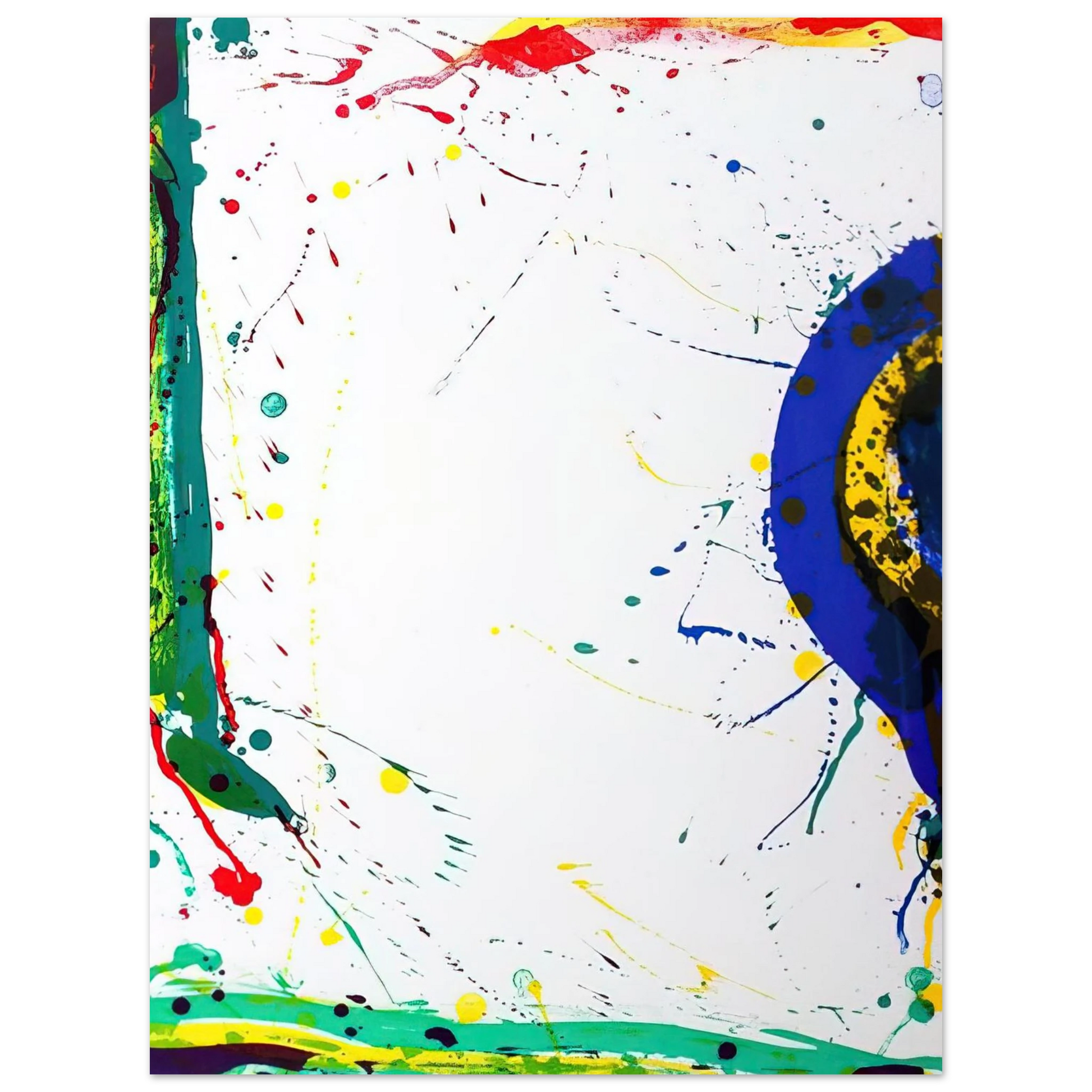 Sam Francis - Untitled  SF-315  Fine Art Poster - Default Title