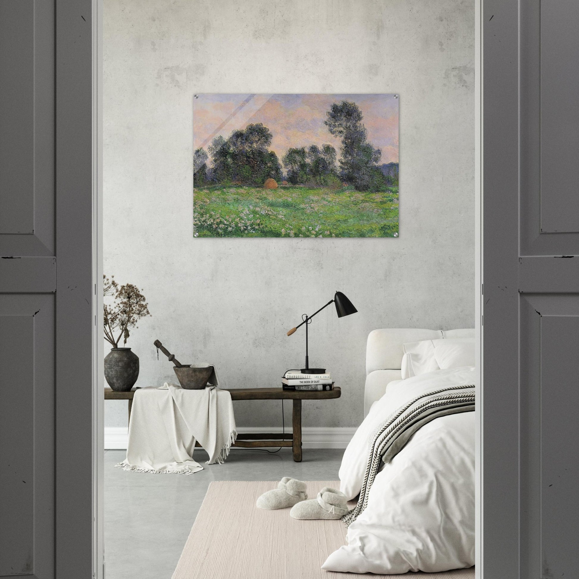 Meadow in Giverny - claude monet Acrylic Print - 70x100 cm / 28x40″ inches | claude monet Wall Art | claude monet Prints