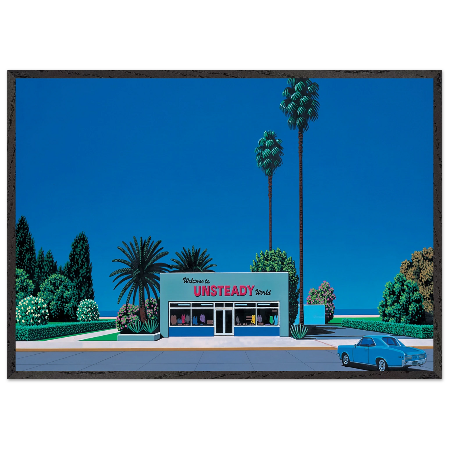 Unsteady World - Hiroshi Nagai Framed Art Print – Black Wooden Frame - Default Title - -Framed Art Print
