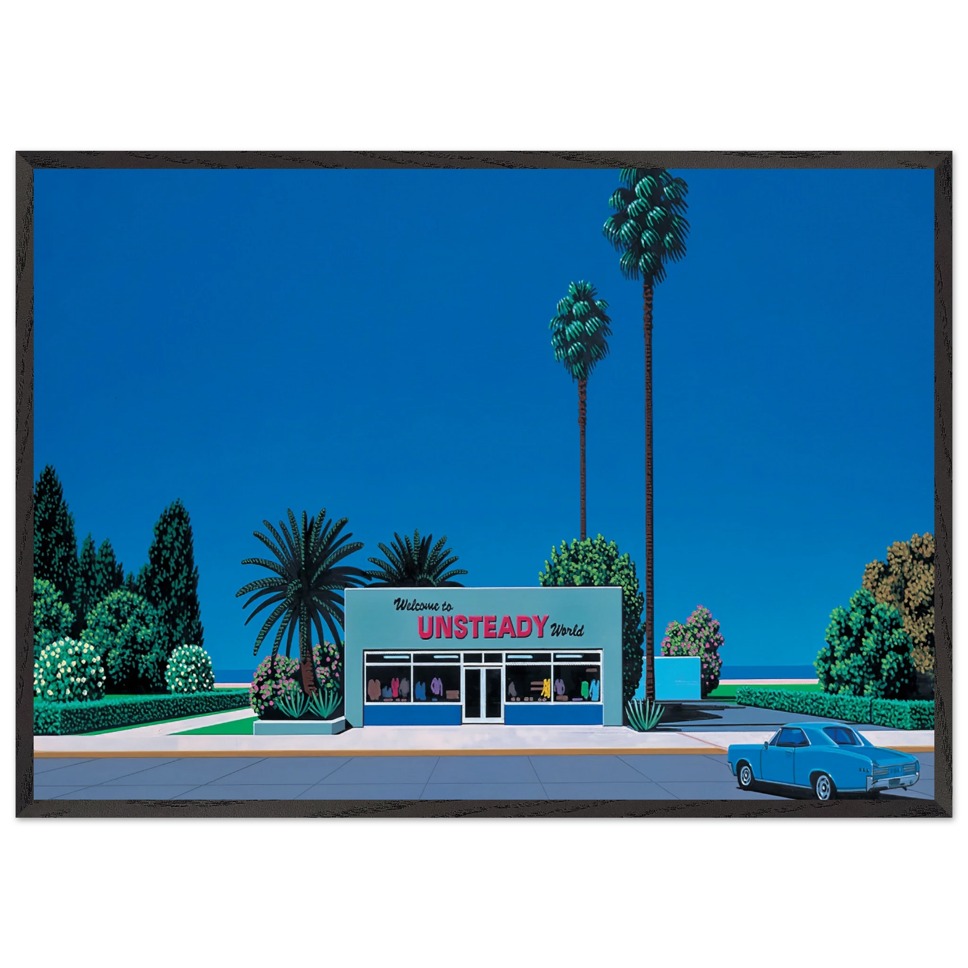 Unsteady World - Hiroshi Nagai Framed Art Print – Black Wooden Frame - Default Title - -Framed Art Print