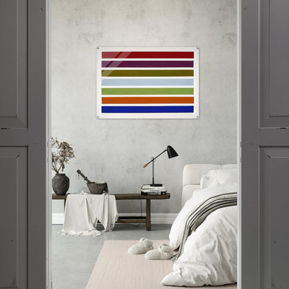 Wall Stripes No. 3 - 1962 - Gene Davis Acrylic Print - 70x100 cm / 28x40″ inches | Gene Davis Wall Art | Gene Davis Prints