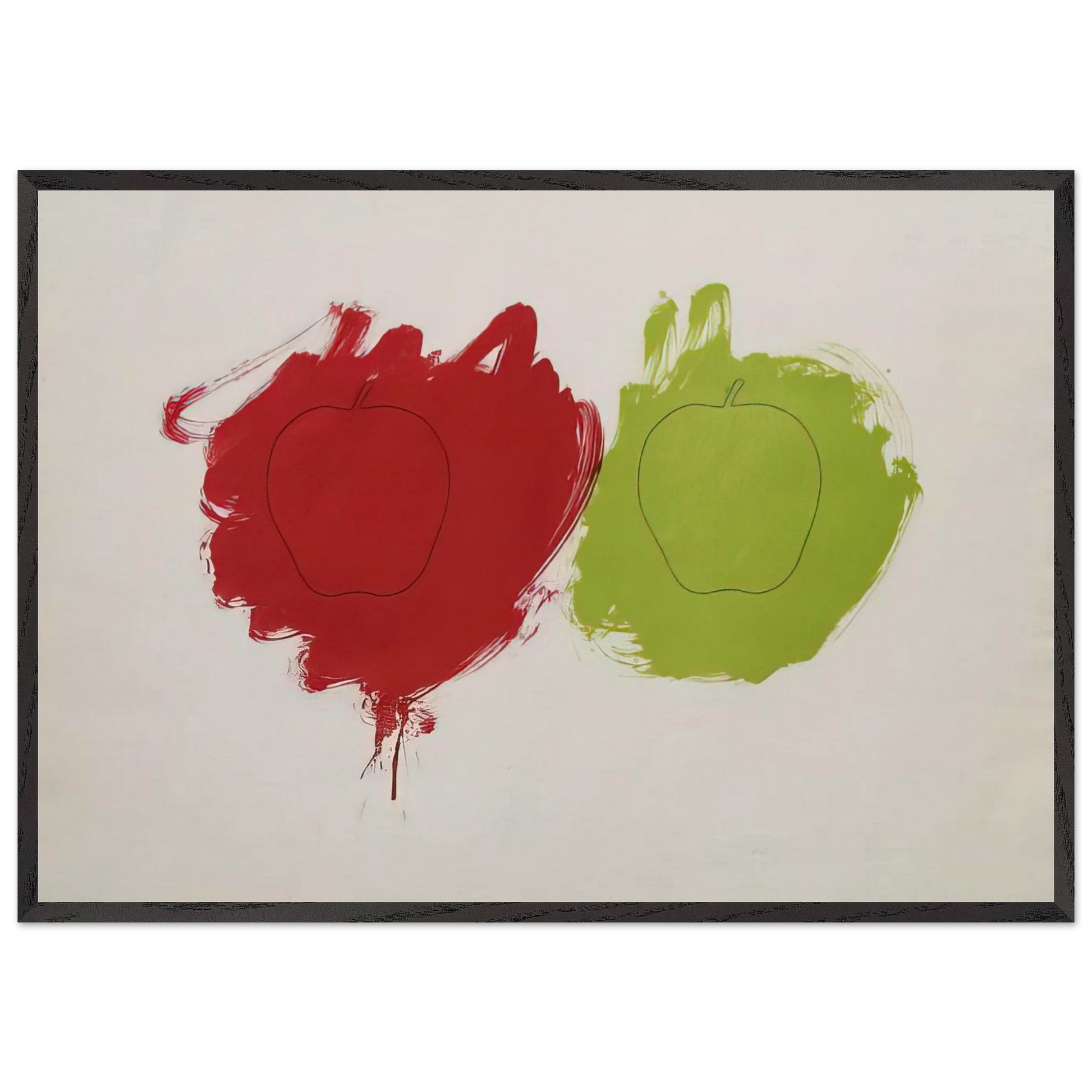 Cut - 1964 - Billy Apple Framed Art Print – Black Wooden Frame - Default Title - -Framed Art Print