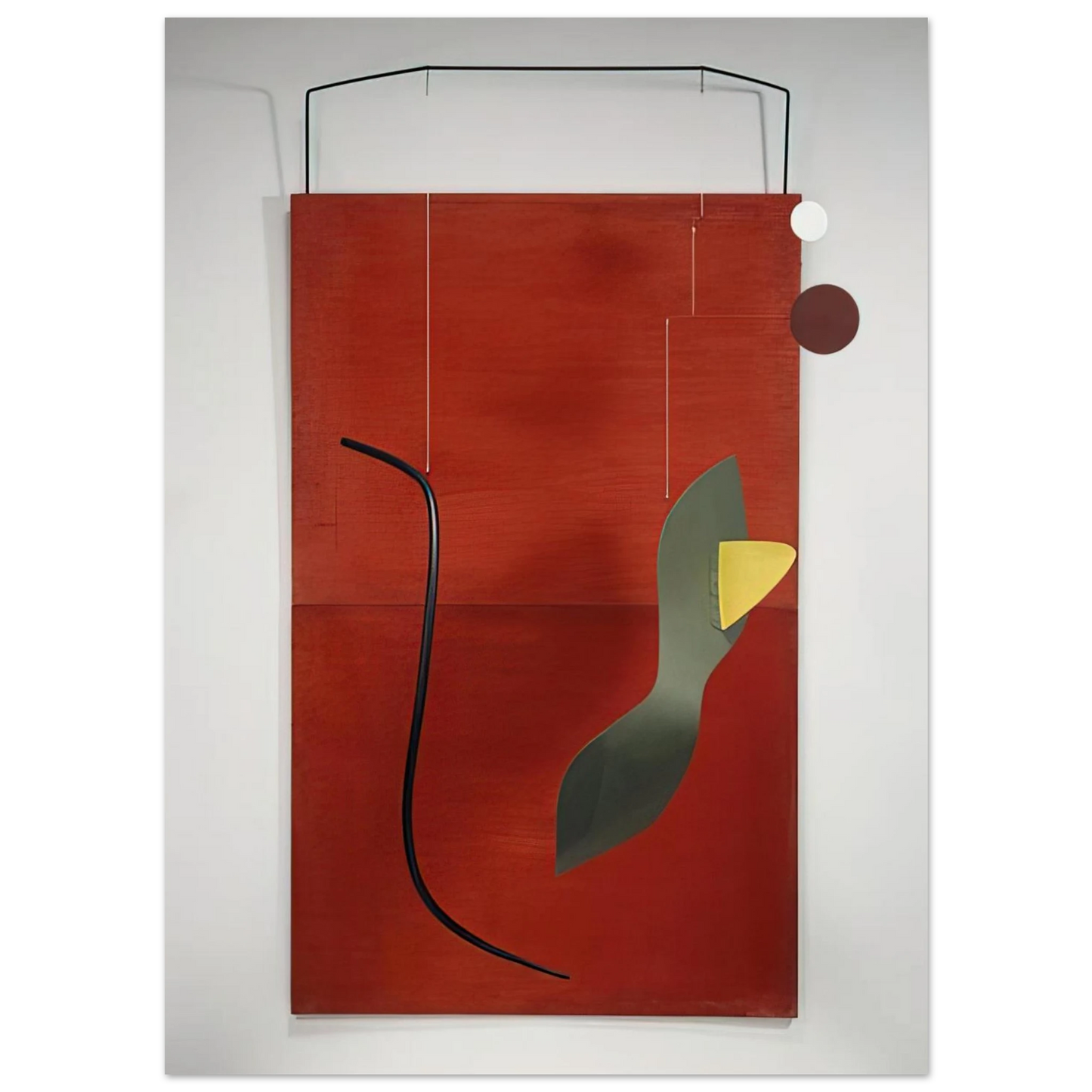 Alexander Calder - RED PANEL 1936 Fine Art Poster - 75x100 cm / 30x40 inches