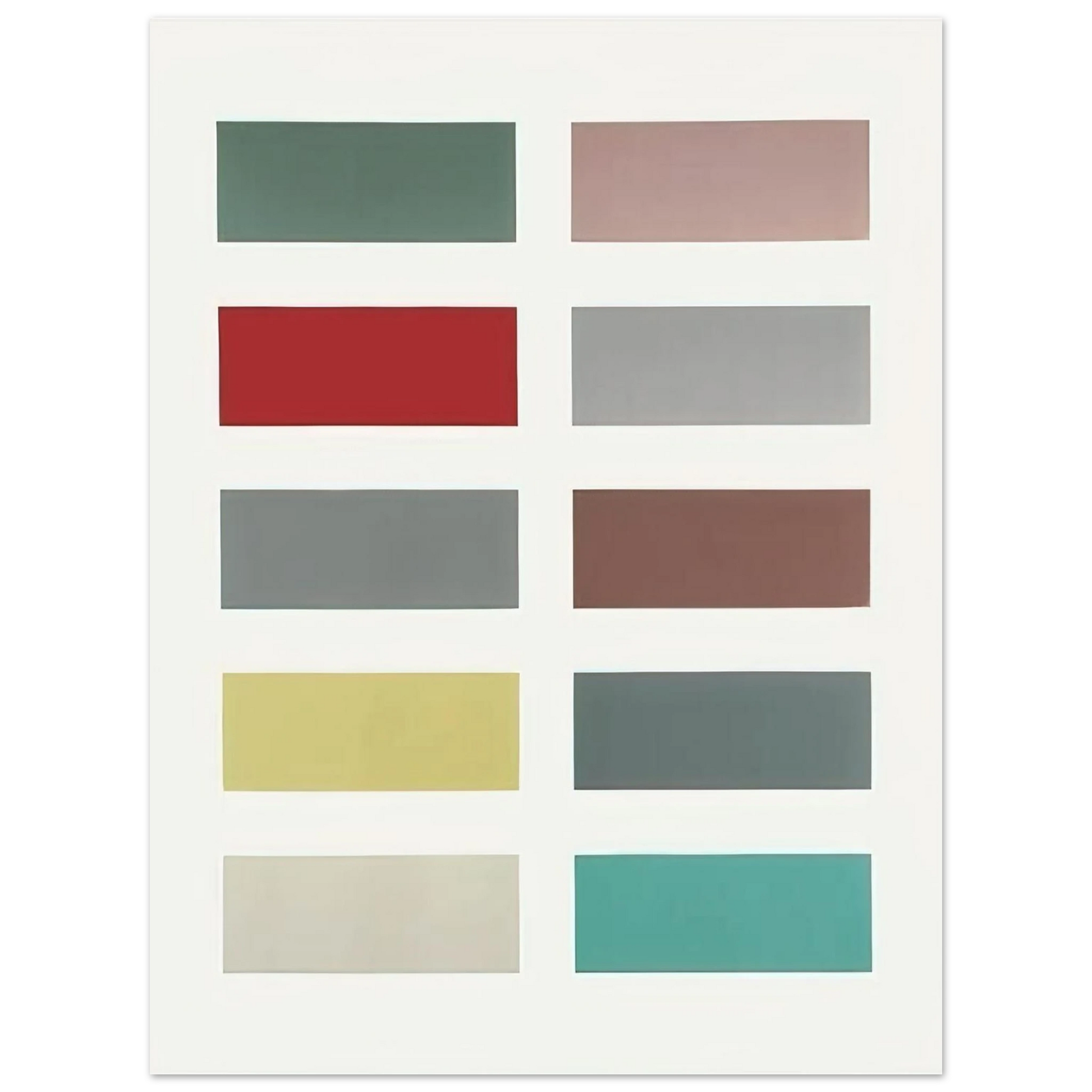 Gerhard Richter - TEN COLOURS 1966 Fine Art Poster - Default Title