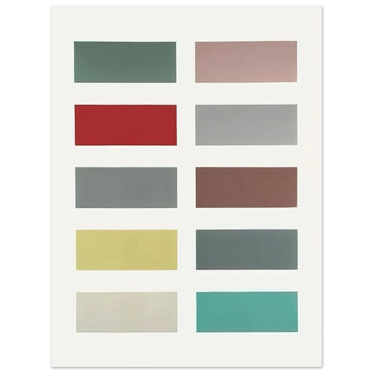 Gerhard Richter - TEN COLOURS 1966 Fine Art Poster - Default Title