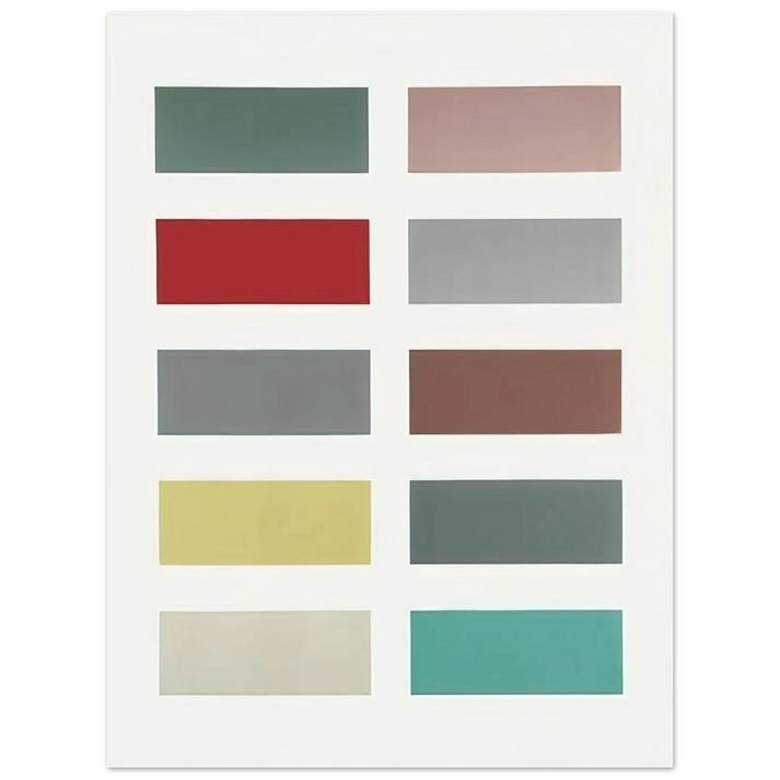 Gerhard Richter - TEN COLOURS 1966  75x100 cm / 30x40inches Fine Art Poster