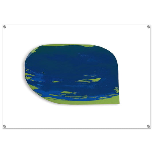 BLAU AUF GR N 1965 - BLINKY PALERMO Acrylic Print - 70x100 cm / 28x40″ inches | BLINKY PALERMO Wall Art | BLINKY PALERMO Prints