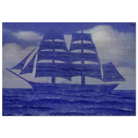 THE SEDUCER 1953 - Rene Magritte Brushed Aluminum Print - 70x100 cm / 28x40 inches | Rene Magritte Aluminum Print | Rene Magritte Prints