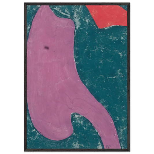 Etude de tissu - 1946 - Serge Poliakoff Framed Art Print – Black Wooden Frame - Default Title - -Framed Art Print