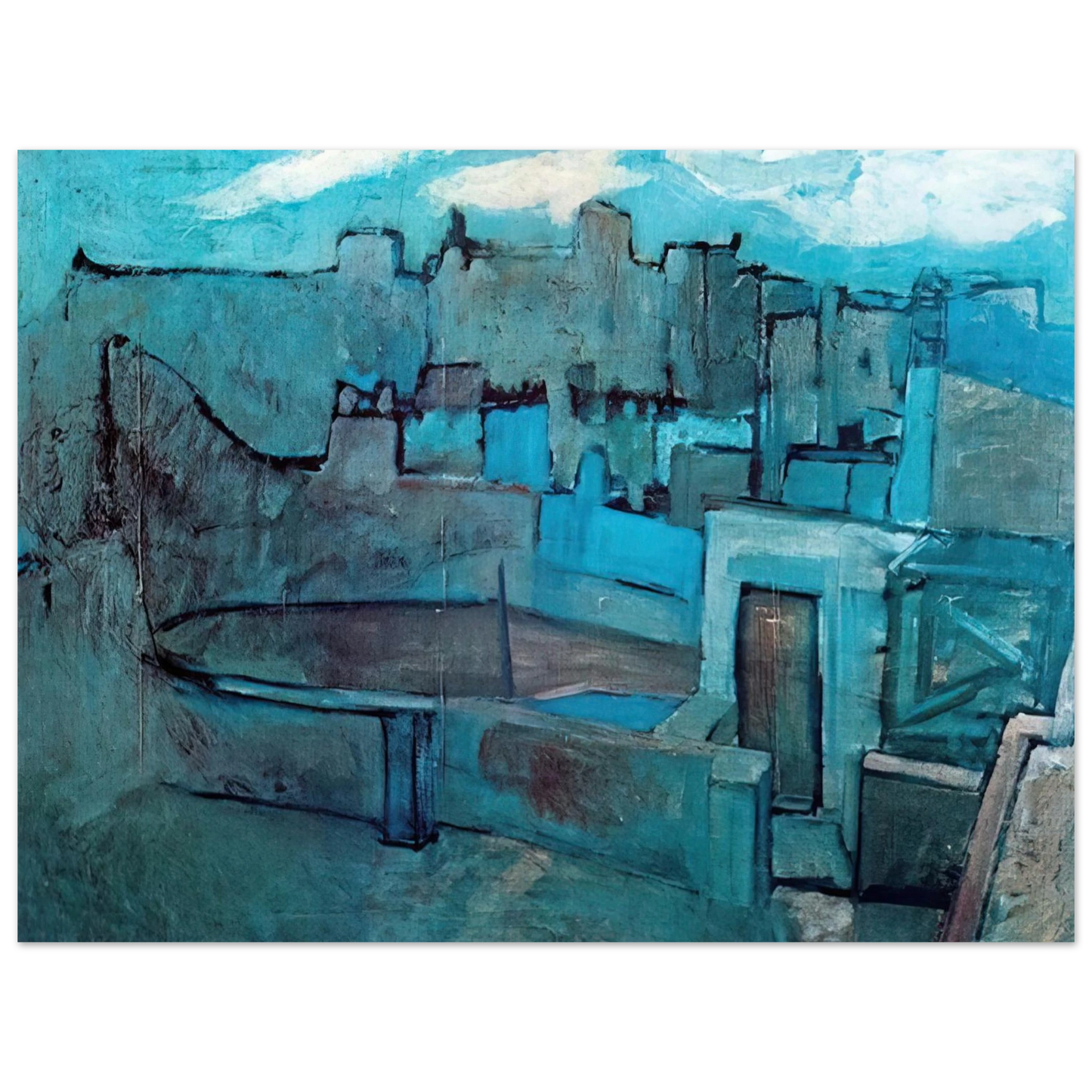 Pablo Picasso - The roofs of Barcelona Fine Art Poster - Default Title